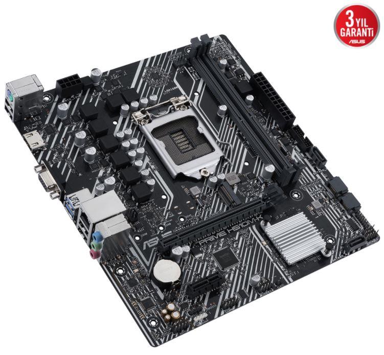 ASUS PRIME H510M-K H510 DDR4 Vga GLan mATX HDMI USB3.2 M.2 1200Pv2 Anakart